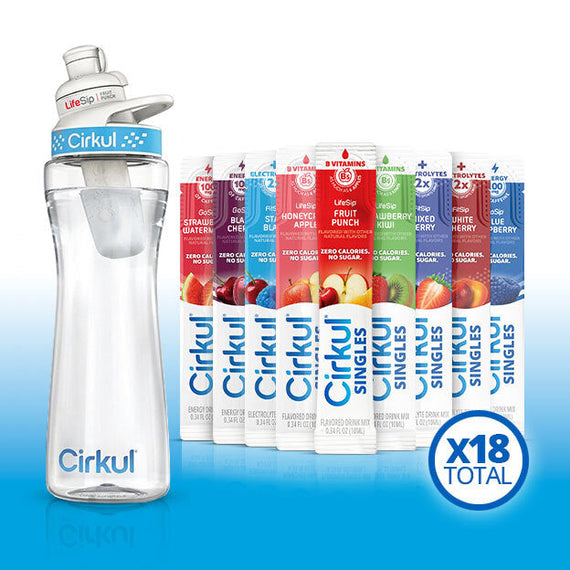 22oz. Plastic Bottle & LifeSip® Fruit Punch H1